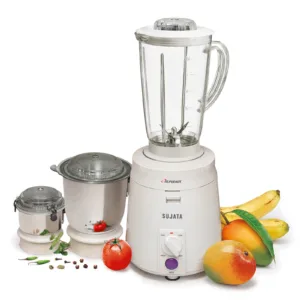 Sujata Supermix 900W Mixer Grinder | 22000 RPM | 90 Min Continuous Run | Heavy Duty 3 Jar Mixie
