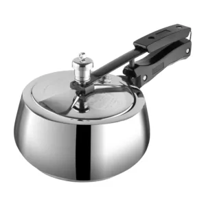 Vinod Europa Stainless Steel Pressure Cooker | Inner Lid Handi Shape | Induction Base | 5mm Heavy Bottom